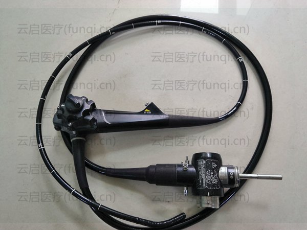 OLYMPUS GIF-Q260 胃鏡 插入管在護(hù)套部位有褶皺  導(dǎo)光束少許斷絲